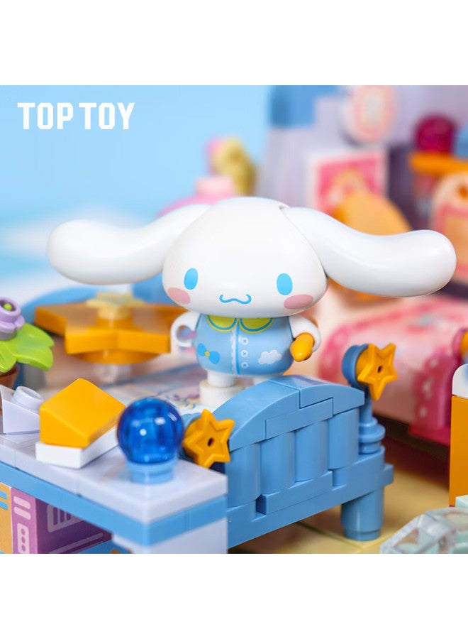 Top Toy Sanrio Family College Series Assembly Building Blocks Melody Big Ear Dog Children's Toy Girls Birthday Gift - Image 4