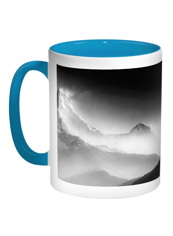 RYN High Mountains Printed Coffee Mug Turquoise/White/Black 11ounce