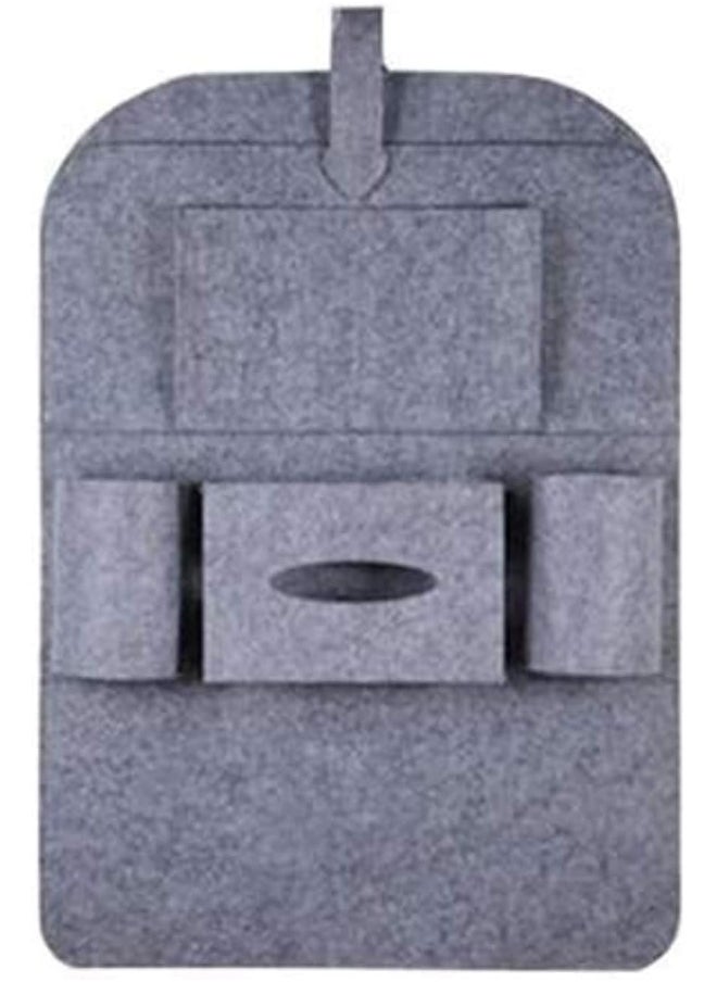 sulfar Sulfar Gray Color Auto Car Seat Back Multi-Pocket Hanging Storage Bag Organizer Holder Accessory  - Image 1