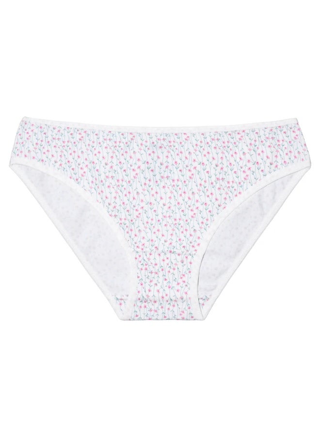 ميلك مجموعة من 3 قطع بيكيني حريمي، ملابس داخلية قطنية مطبوعة، مريحة وناعمة، تصميم أنيق للاستخدام اليومي - Image 3