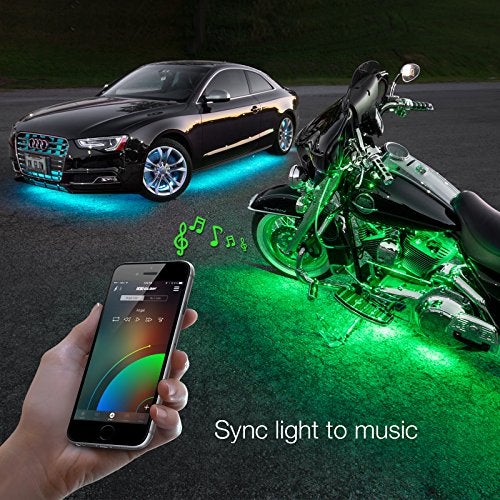 XKGLOW XK-GLOW XK-Chrome-KIT Bluetooth Upgrade Controller (Multi-Color RGB LED Xkchrome Smartphone App-Enabled,Universal for RGB LEDs for Car Truck Motorcycle Under Glow) - Image 4