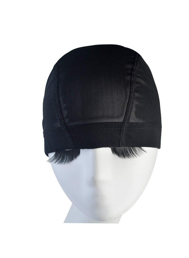 Tayfremn 12Pcs Dome Caps Mesh Dome Wig Cap Black Elastic Wig Caps Stretchable Spandex Dome Caps Breathable Nylon Light Hair Mesh Net For Men Women Wigs Making - Image 3