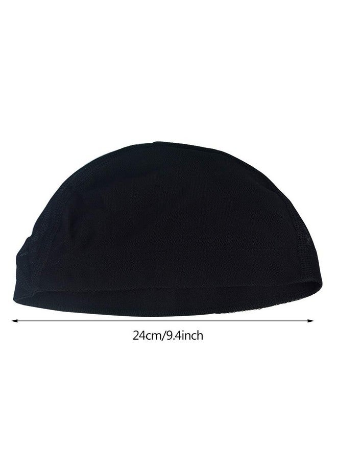 Tayfremn 12Pcs Dome Caps Mesh Dome Wig Cap Black Elastic Wig Caps Stretchable Spandex Dome Caps Breathable Nylon Light Hair Mesh Net For Men Women Wigs Making - Image 2