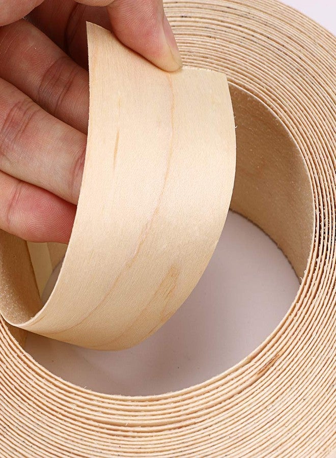 Skelang Maple 2" x 50' Roll Wood Veneer Edge Banding Preglued Iron-On with Hot Melt Adhesive Edgebanding Flexible Wood Tape - Image 3