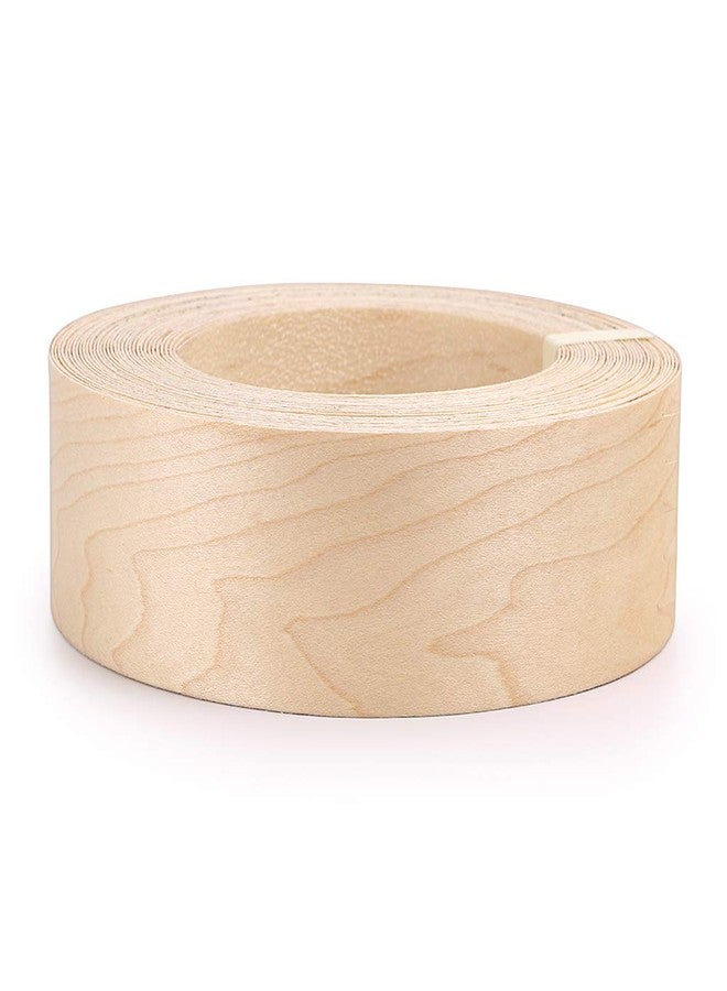 Skelang Maple 2" x 50' Roll Wood Veneer Edge Banding Preglued Iron-On with Hot Melt Adhesive Edgebanding Flexible Wood Tape - Image 1
