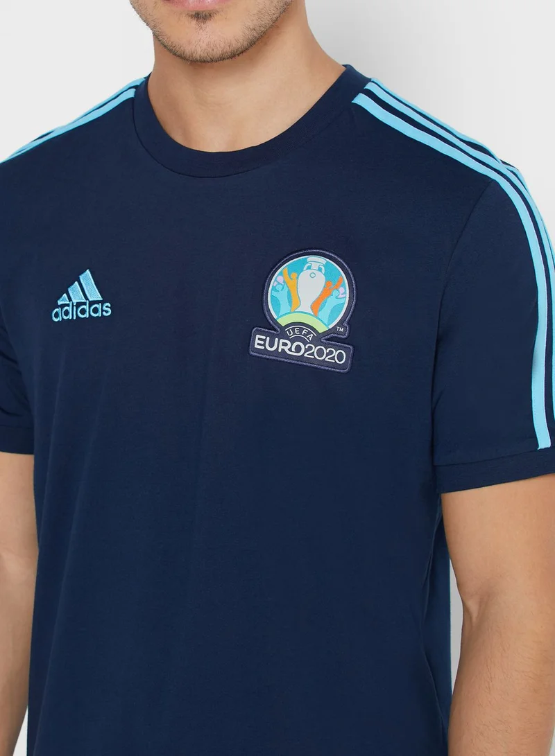 Adidas Emblem 3 Stripe T-Shirt