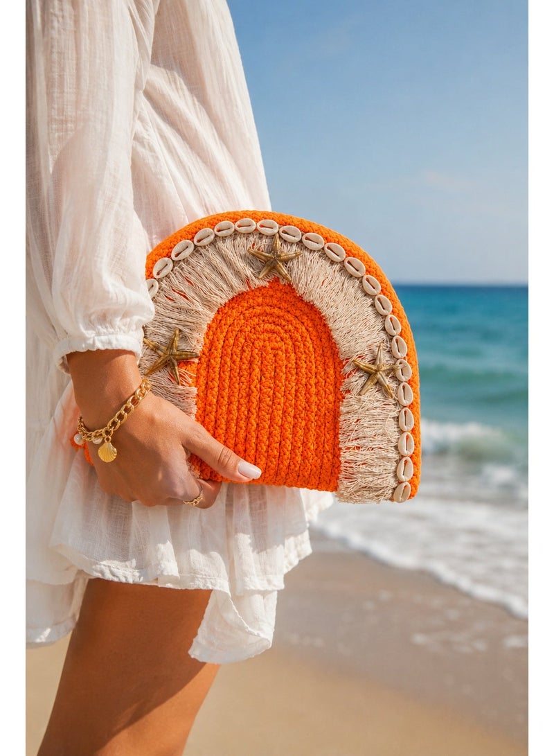 LIFESTYLISH Handbags Summer with a semi-circular design ZK-2 - Orange - Image 1