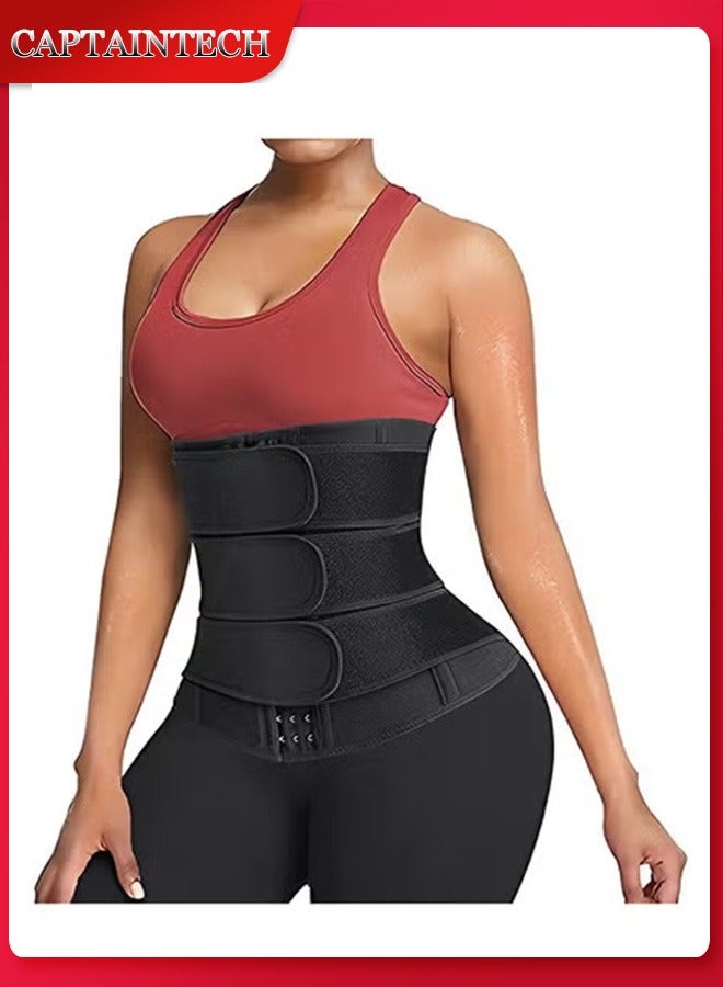 كابتن تيك حزام تدريب الخصر ، حزام الخصر القابل للتعديل للجنسين ، حزام الخصر النحيف المرن ، حزام رياضي كبير الحجم - Image 1