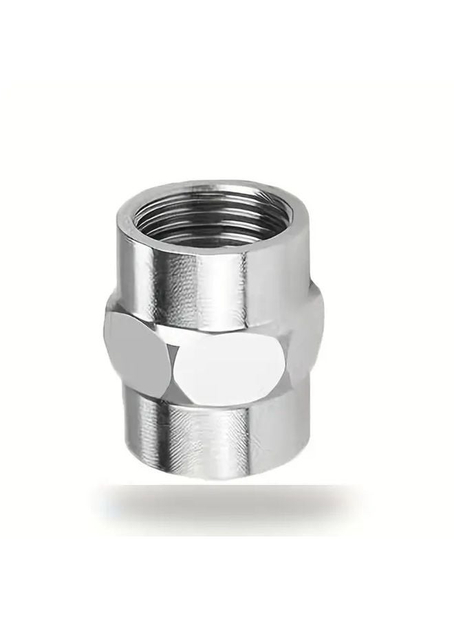 Stainless Steel Shower Connector Adapter G1 2 Inner Thread No Electricity Required 1pc - Image 2