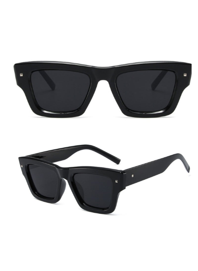Urban Utility - Stylish Square Frame Sunglasses for Women Men, Durable, UV Protection, Trendy Eyewear, High-Quality Glasses, Fashionable Eyeglasses, Classic Shades, Designer Eyewear - Image 1