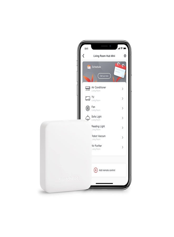 سويتش بوت SwitchBot SwitchBot Hub Mini - وحدة تحكم عن بعد بيضاء لأجهزة التكييف والتلفزيون وغيرها من الأجهزة التي تعمل بالأشعة تحت الحمراء - Image 1
