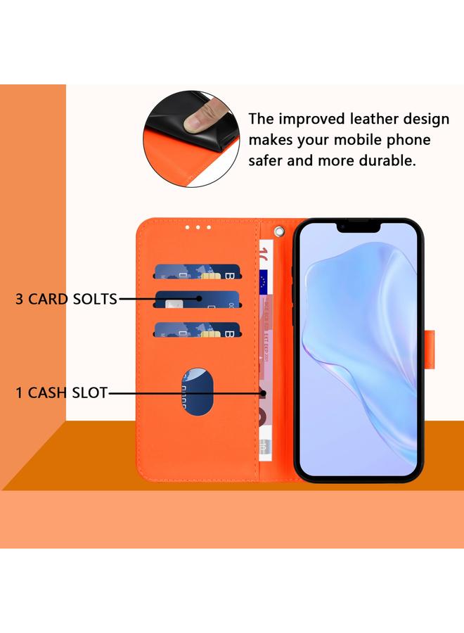 S-TOP Case For iPhone 13 Pro Max Skin Feel Solid Color Leather Phone Case with Lanyard - Image 4