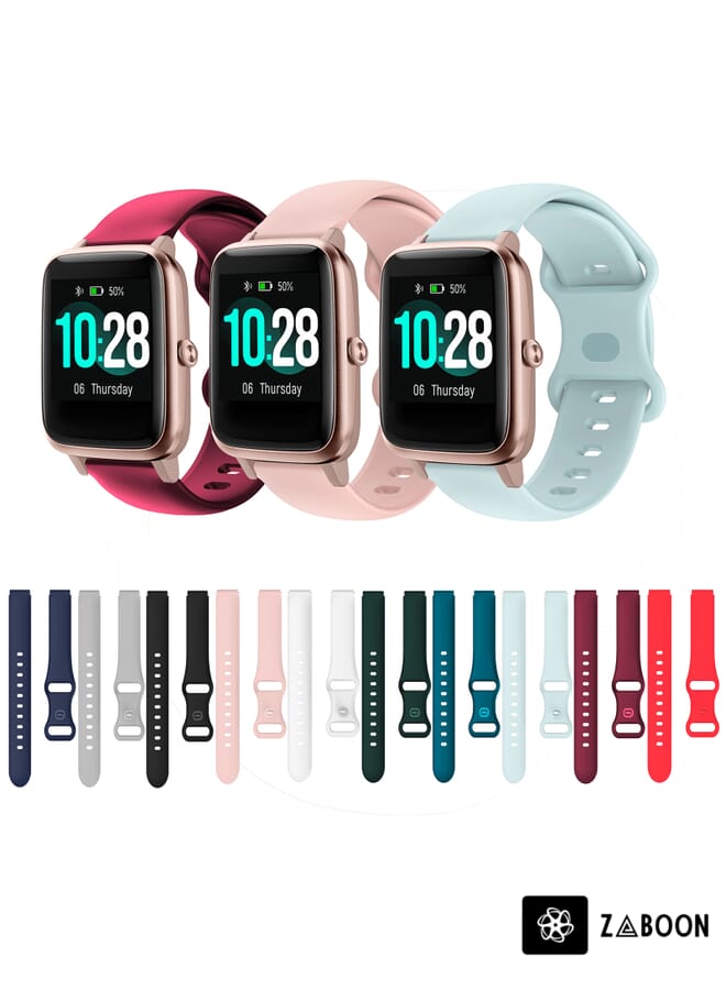 Zaboon Xiaomi Haylou Smart Watch LS01 19mm Butterfly Buckle Silicone Watch Band - Image 4