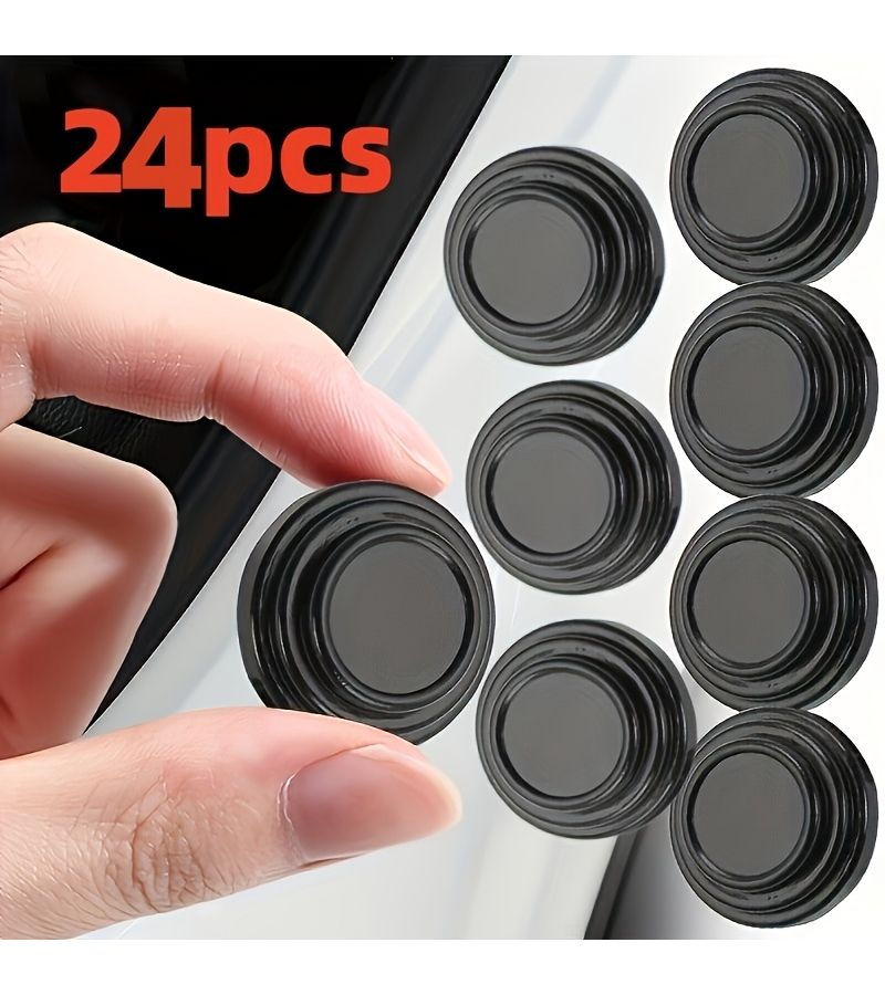 24Pcs Car Door Shock Absorber Buffer Pads Anti Collision Noise Reduction - Image 1