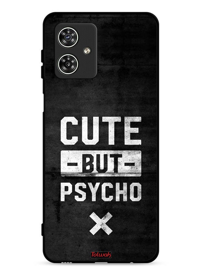 Tolwak Motorola Moto G54 5G Protective Case Cover Cute But Psycho - Image 1