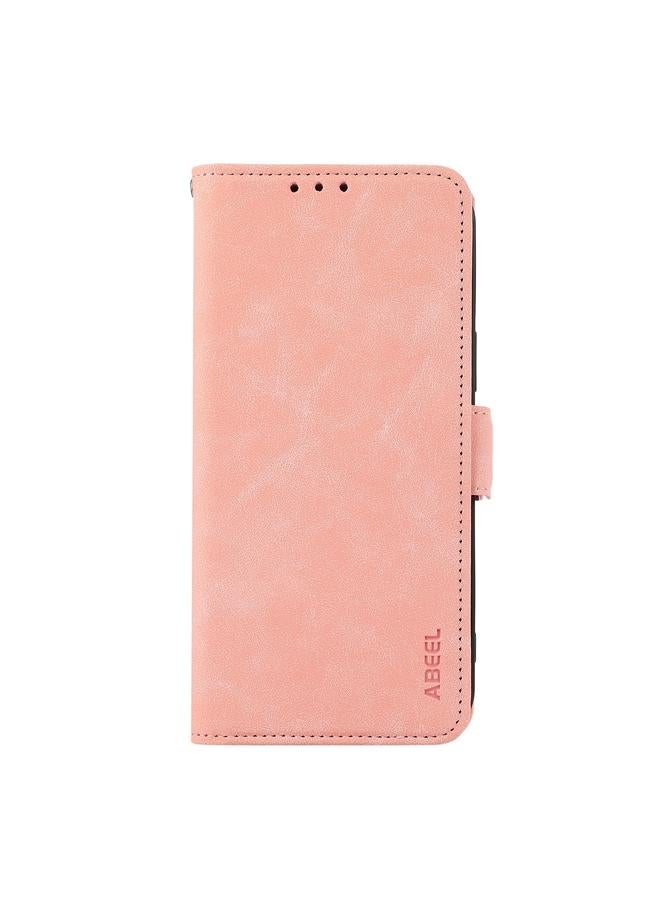 S-TOP Case For iPhone 16 Plus ABEEL Frosted Magnetic RFID Leather Phone Case - Image 2