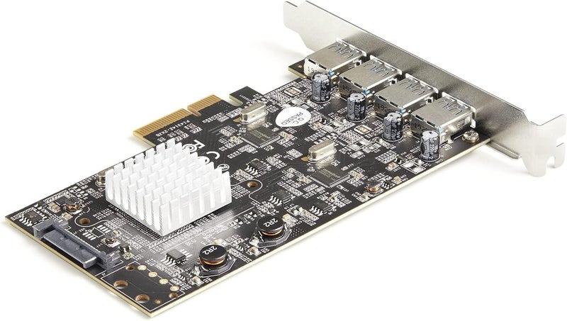 StarTech .com 4-Port USB PCIe Card, USB 10Gbps, PCI Express Expansion Card with 2 Controllers, 4X Type-A Ports, PCIe Add-On Adapter Card, Windows/Mac/Linux - Image 4