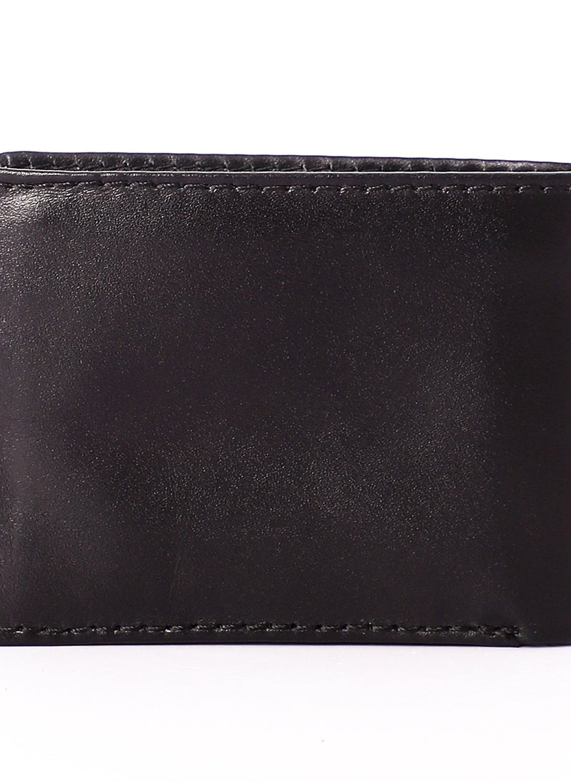ماركة غير محددة - محفظة جلدية محفورة (RO 102) للرجال - محفظة جلدية علوية هدية عيد الحب للزوج - هدية عيد ميلاد للابن من الأم والأب. أسود - Image 1