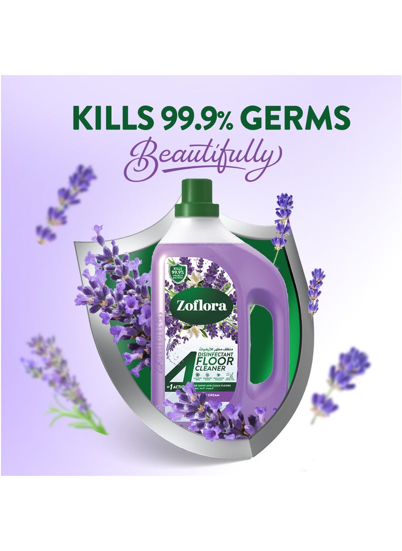 Zoflora 4 In 1 Disinfectant Floor Cleaner Lavender Dream 1.8L  - Image 2