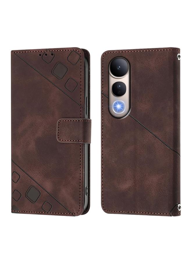 اس-توب جراب هاتف Honor 400 Lite مصنوع من الجلد المنقوش بملمس الجلد - Image 2