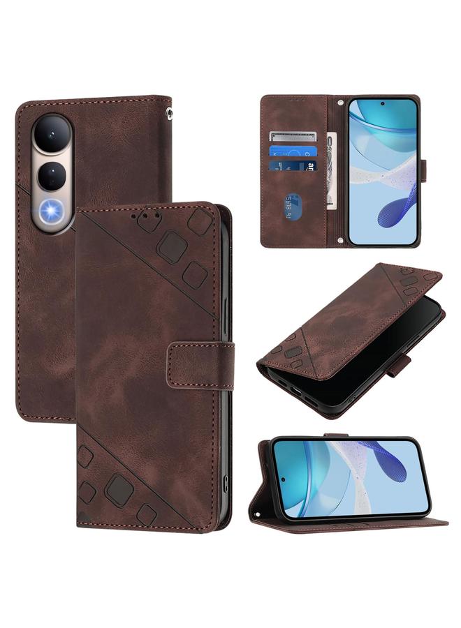 اس-توب جراب هاتف Honor 400 Lite مصنوع من الجلد المنقوش بملمس الجلد - Image 1