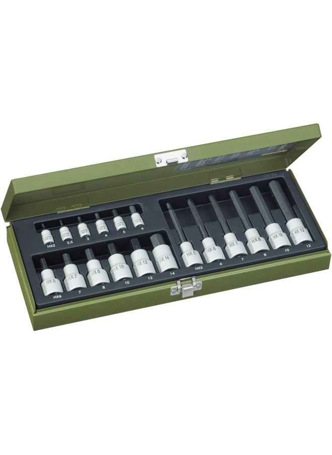 PROXXON - Hex 23100 Hexagonal Socket Spanner Set 1 4-Inch And 1/2-Inch 18-Piece - Image 1