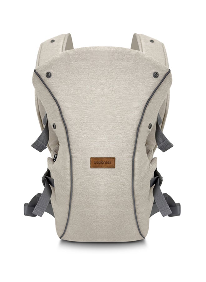 neobreez ATLIX 3-in-1 Baby Carrier for Newborns To Toddler, Head Support, Extra Soft And Ergonomic, Detachable Privacy Hood And Saliva Cotton Bib, Lightweight Front And Back Backpack Infant Carrier, 8-33lbs, 3-15kg  - Image 1