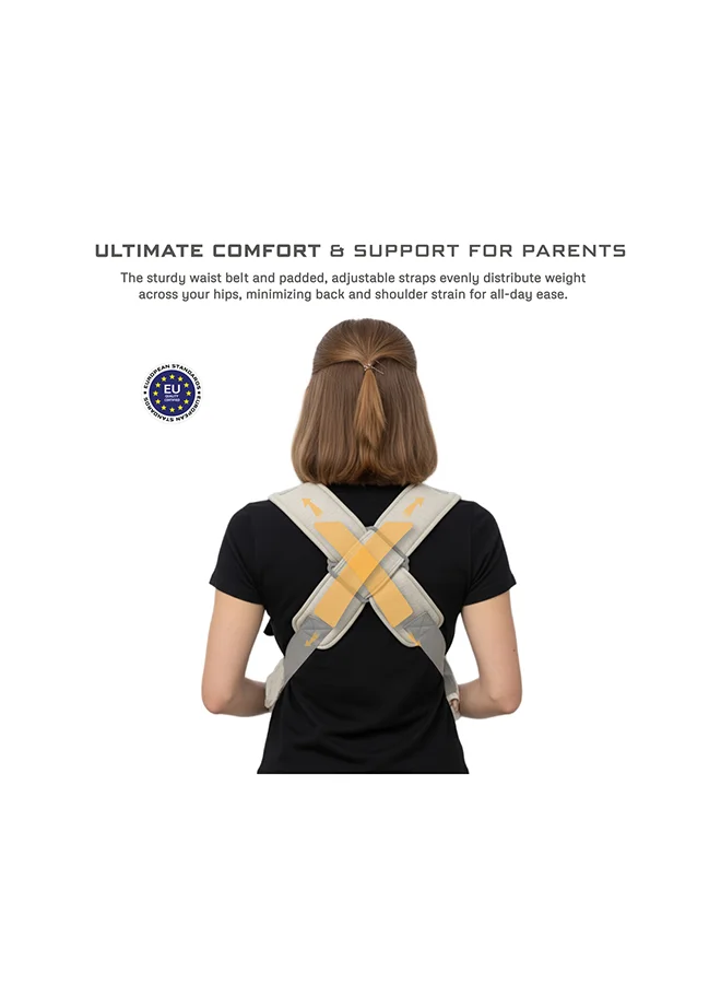 نيوبريز حمالة أطفال أطلكس  في  قابلة للتحويل والتعديل حديثي الولادة إلى أطفال صغار، حمالة أطفال ناعمة ومريحة مع دعم للرأس وغطاء خصوصية ومنشفة لعاب، حمالة رضيع، .- كجم