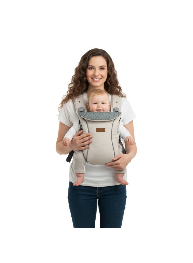 neobreez ATLIX 3-in-1 Convertible Adjustable Wrap Baby Carrier for Newborns To Toddler,  Extra Soft&Ergonomic Baby Wrap with Head Support, Detachable Privacy Hood&Saliva Bib, Infant Carrier, 8-33lbs, 3-15kg - Image 1
