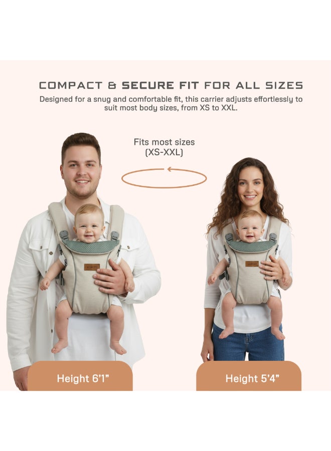 neobreez ATLIX 3-in-1 Convertible Adjustable Wrap Baby Carrier for Newborns To Toddler,  Extra Soft&Ergonomic Baby Wrap with Head Support, Detachable Privacy Hood&Saliva Bib, Infant Carrier, 8-33lbs, 3-15kg - Image 2