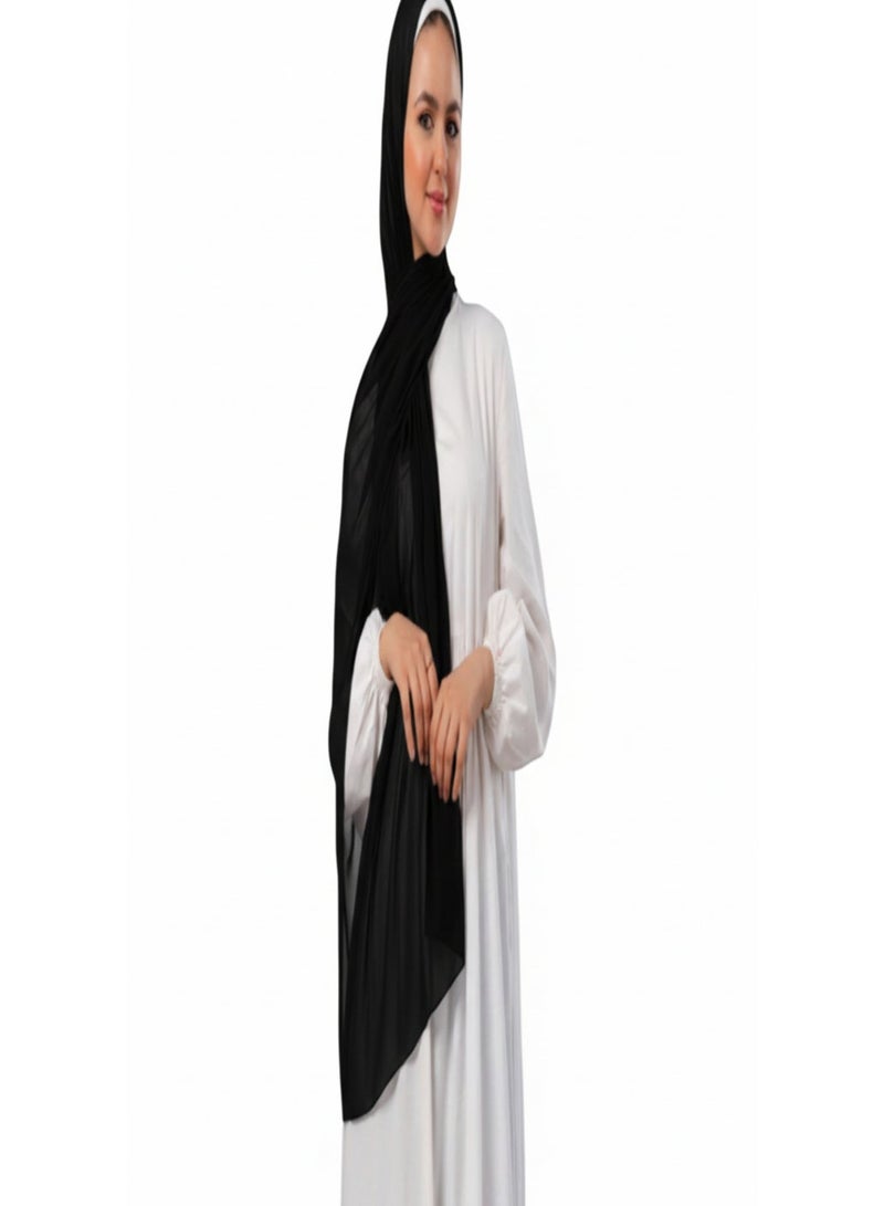 Premium Soft Royal Chiffon Hijab - Elegant Drape & Full Coverage - Multi Colors - Image 3