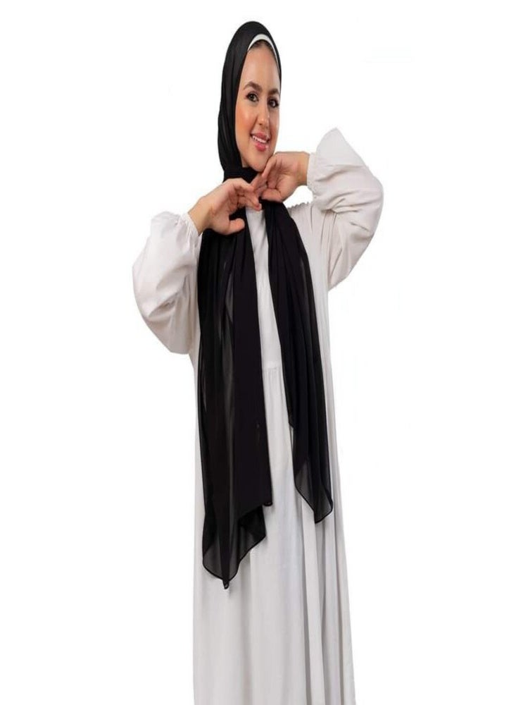 Premium Soft Royal Chiffon Hijab - Elegant Drape & Full Coverage - Multi Colors - Image 2