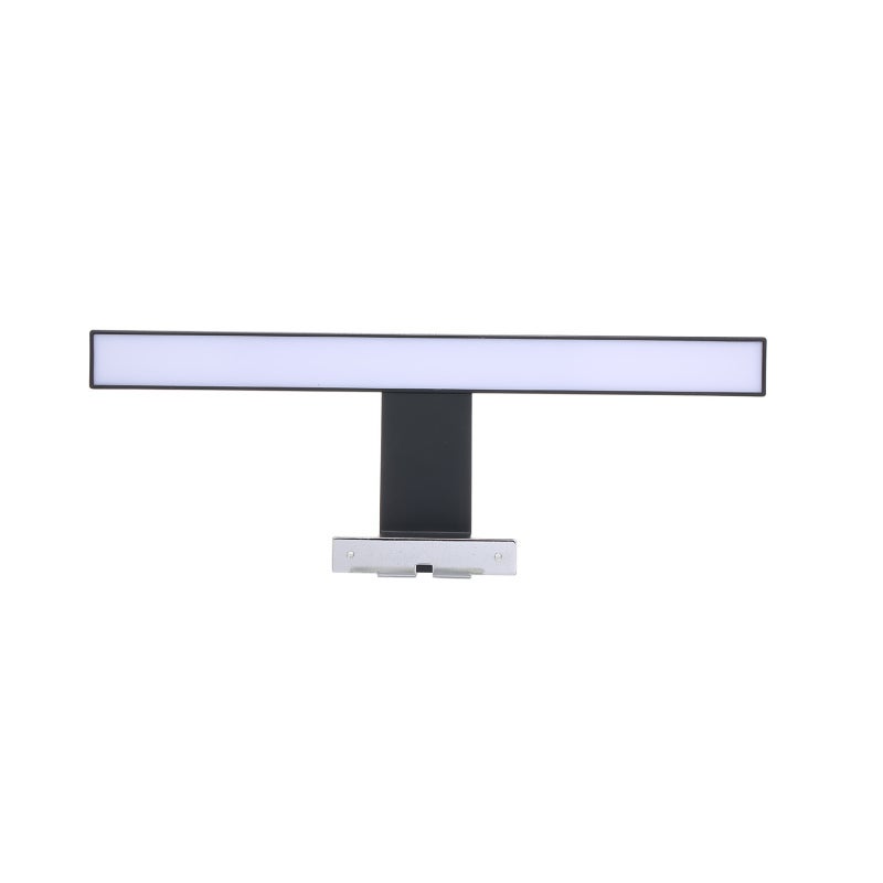 Mirror Light 30CM 6W Black: Stylish Modern Design - Easy To Install LED Light with Even Light Distribution for Bathroom Cabinet Makeup Use - Image 1