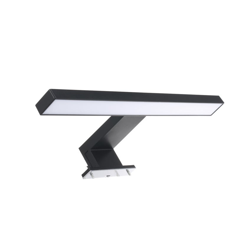 Mirror Light 30CM 6W Black: Stylish Modern Design - Easy To Install LED Light with Even Light Distribution for Bathroom Cabinet Makeup Use - Image 5