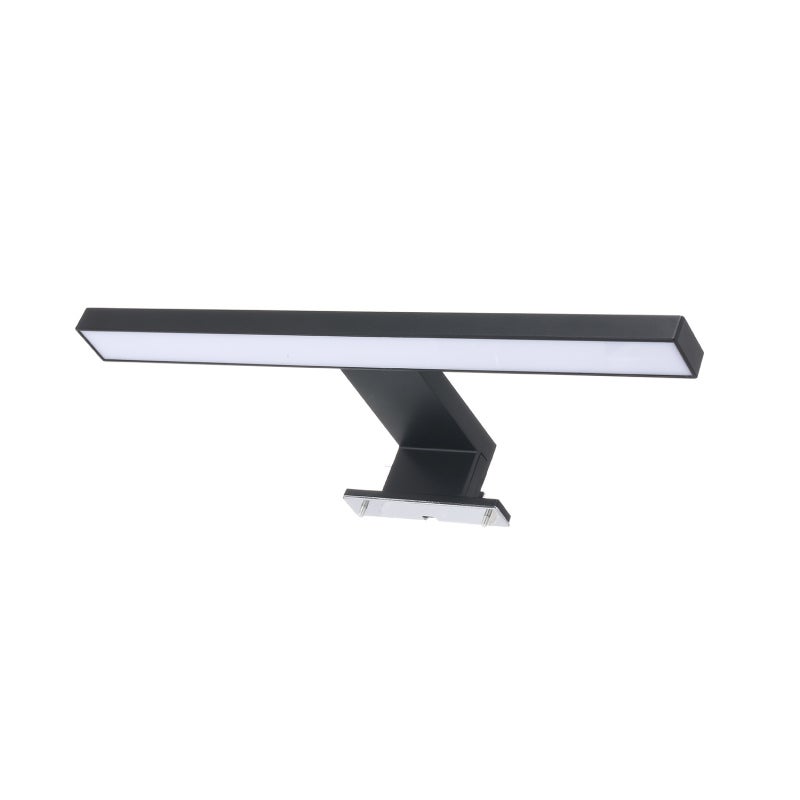 Mirror Light 30CM 6W Black: Stylish Modern Design - Easy To Install LED Light with Even Light Distribution for Bathroom Cabinet Makeup Use - Image 3