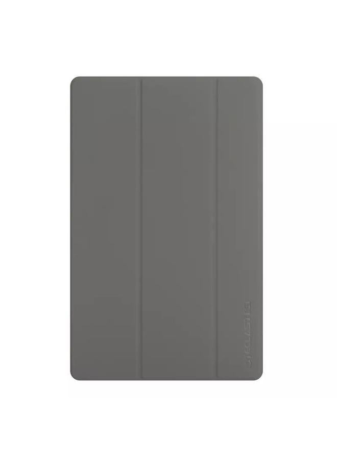 جرين تايجر حافظة ذكية للكمبيوتر اللوحي Teclast T40 Pro ذات 3 طيات مصنوعة من الجلد باللون الرمادي - Image 2