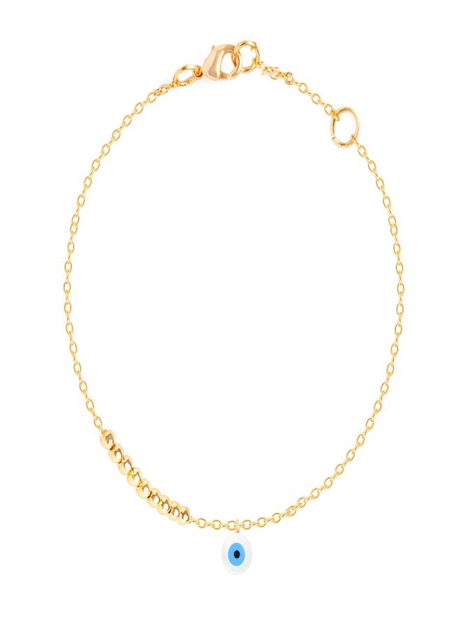 مينوتيا خلخال MINUTIAE مطلي بالذهب بتصميم سلسلة للنساء والفتيات_MNT0385RD_G - Image 1