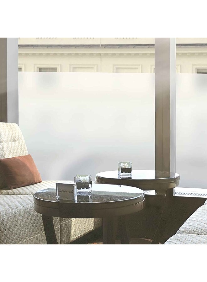 آرت سكيب غطاء شفاف للنافذة بتصميم الزجاج المحفور من 01-0122أبيض 36 × 72 بوصة - Image 2