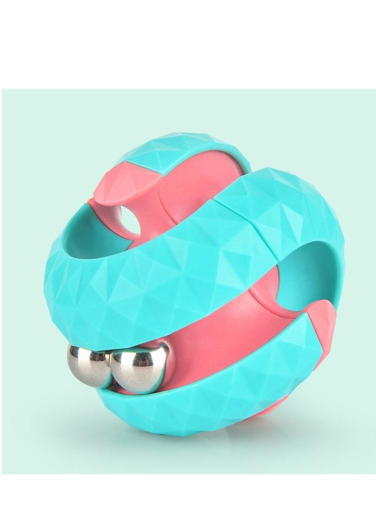 لعبة المكعب السحري، كرة مسار خرز المكعبات الدوارة، كرة ألغاز، ألعاب دوارة، ألعاب دوارة تخفف من القلق والتوتر وتزيل التوتر بأطراف الأصابع، ألعاب تفاعلية للأطفال والكبار - Image 1