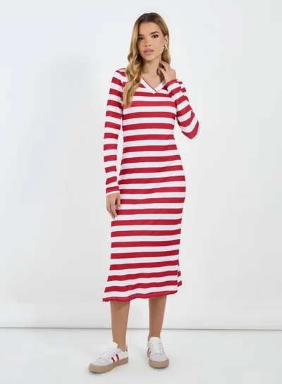 Styli Striped Fitted Dress