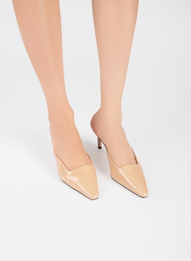 ريد حذاء ميولز سادة بمقدمة مدببة - Image 3