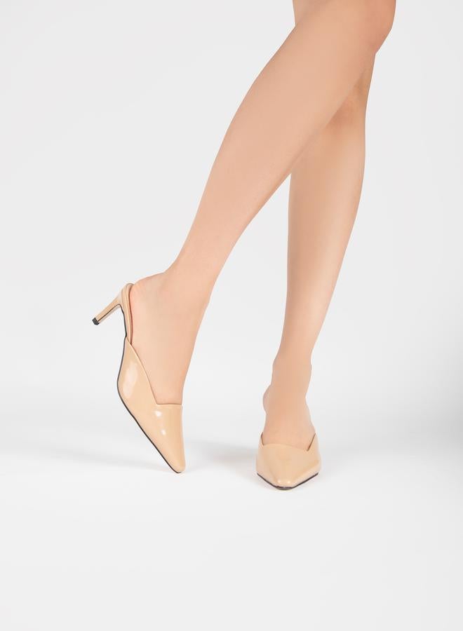 ريد حذاء ميولز سادة بمقدمة مدببة - Image 2