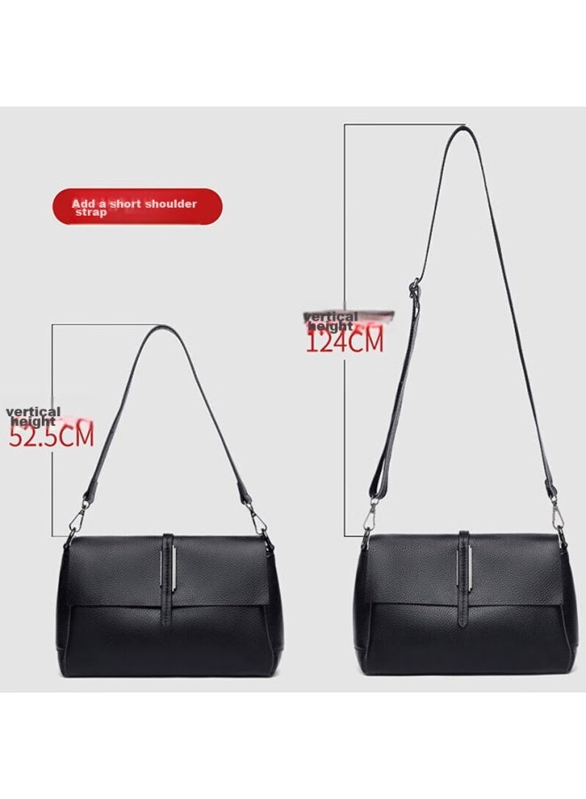 Viney Leather Handbag, Women's Crossbody Bag, Middle-aged Luxury Shoulder Bag, Birthday Gift For Girlfriend, Qixi Festival Present - Image 4