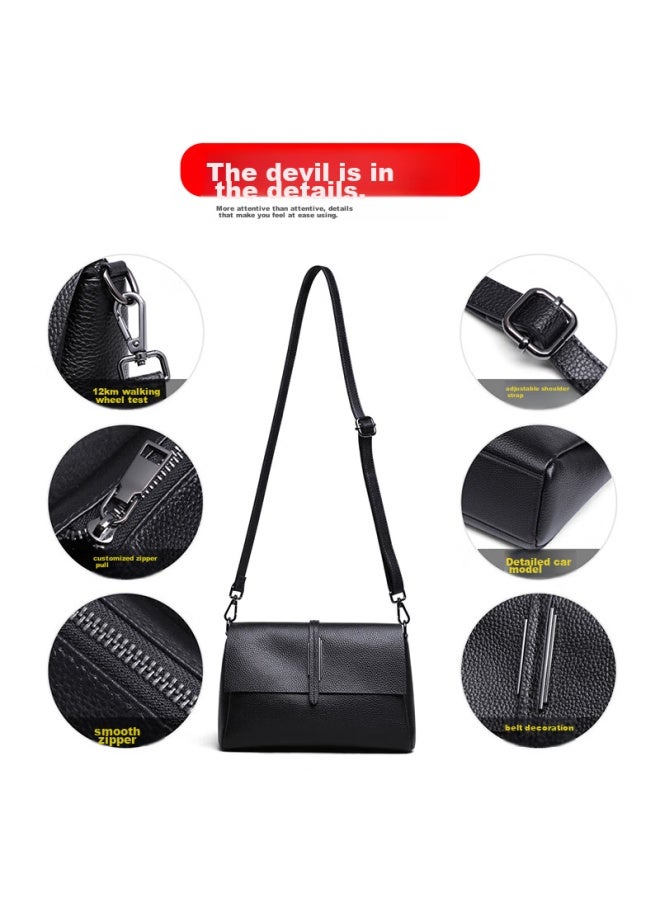 Viney Leather Handbag, Women's Crossbody Bag, Middle-aged Luxury Shoulder Bag, Birthday Gift For Girlfriend, Qixi Festival Present - Image 5