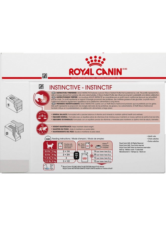 رويال كانين طعام القطط البالغة من Instinctive Chunks In Gravy، كيس 3 أونصة (12 كيسًا) - Image 4