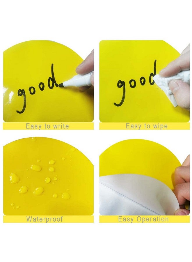 ايلان 24 قطعة من النقاط القابلة للمسح الجاف الملونة لطاولات الفصول الدراسية، لوحة قابلة للمسح الجاف للمكتب، ملصق قابل للمسح الجاف للحائط، نقاط قابلة للمسح الجاف للطاولات (6 بوصات) - Image 3