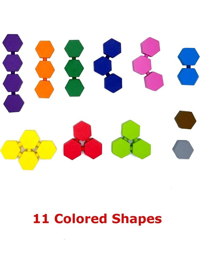 The happy puzzle company - Bee Genius Award Winner Puzzle Family Board Game For Ages 3+ Kids. 46 656 Possible Solutions To Help The Queen Bee & Worker Bees Build Their Honeycomb By Filling In Colored Shapes - Image 1