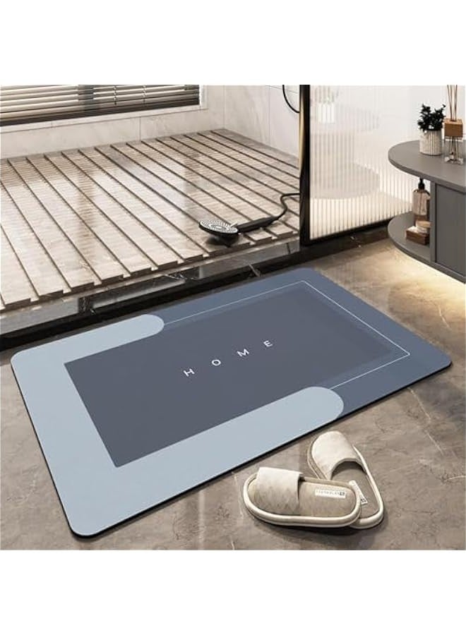 Super Absorbent Bath Mat, Quick-Drying Bathroom Mat, Super Absorbent Living Room Floor Mat, Rubber Non-Slip Bottom, Easy to Clean Bathroom Rugs, Simple Kitchen Doormat - Image 2