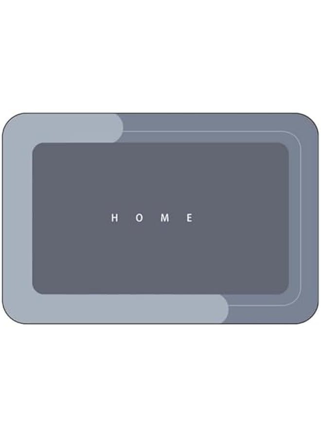 Super Absorbent Bath Mat, Quick-Drying Bathroom Mat, Super Absorbent Living Room Floor Mat, Rubber Non-Slip Bottom, Easy to Clean Bathroom Rugs, Simple Kitchen Doormat - Image 1