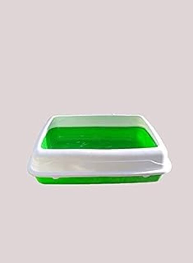 OR Cat and dog litter pan with removable sides (16x12, green)